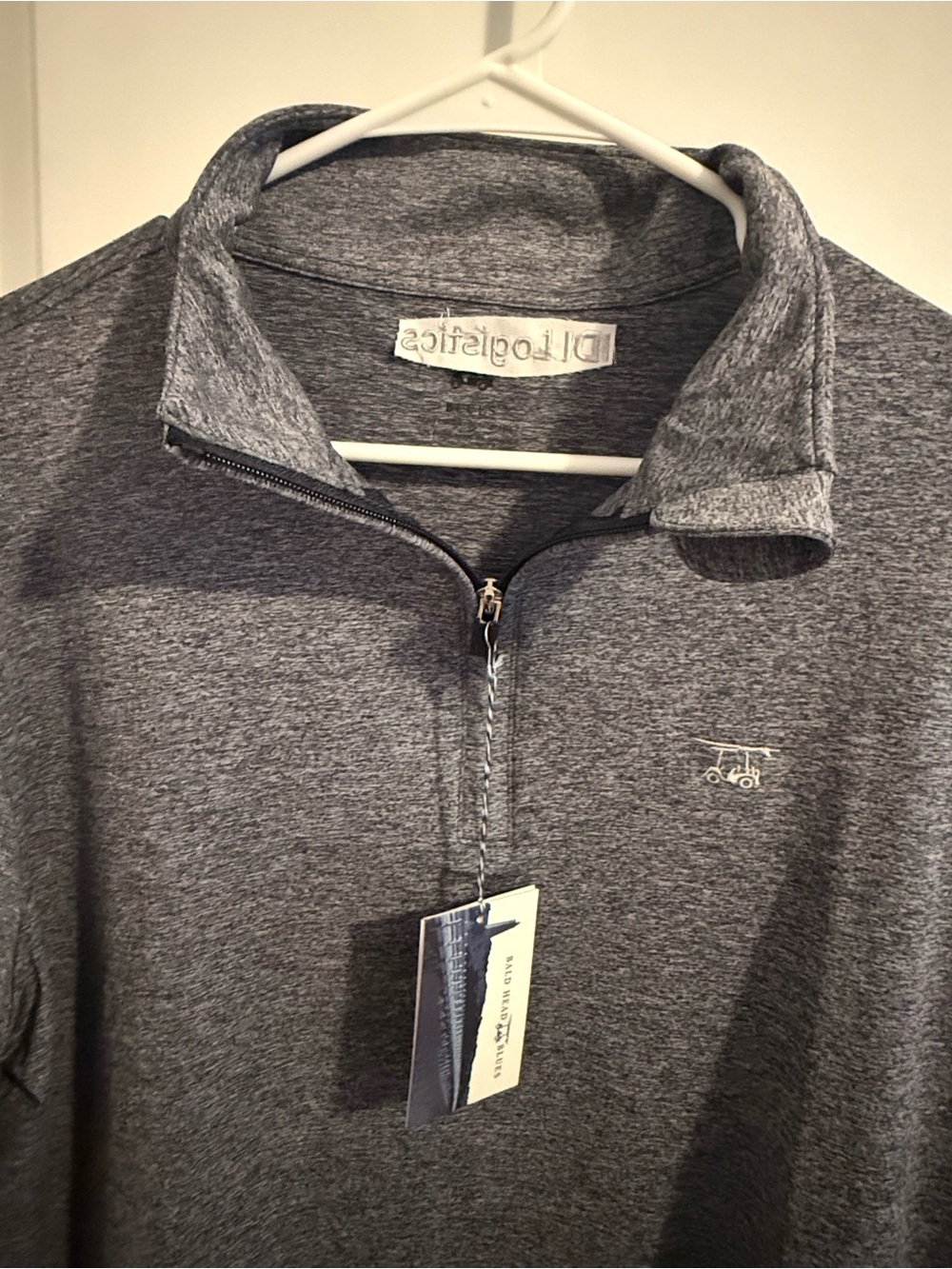 Bald Head Blues Ocean View Gray Quarter-Zip